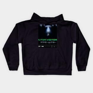 Space Alien UFO World Invasion Kids Hoodie